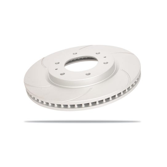 Pedders Slotted Geomet Coated Rotor (6 Slot)